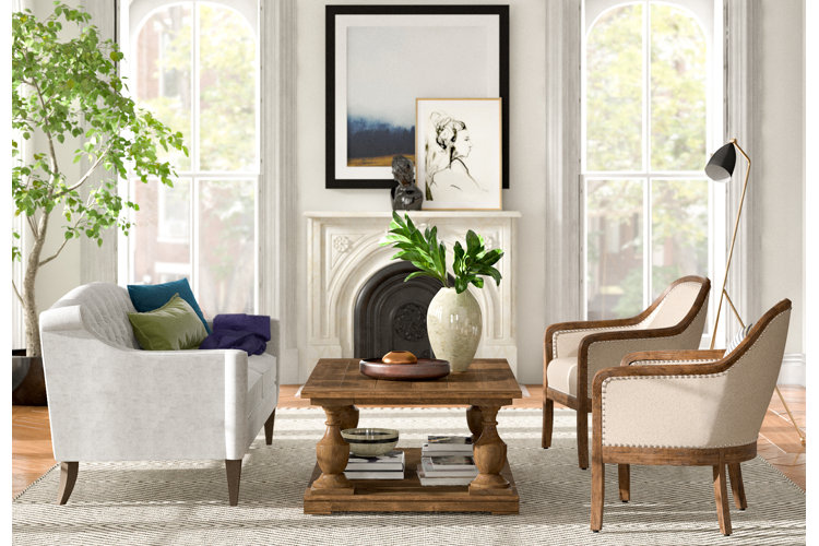 Transitional style store living room